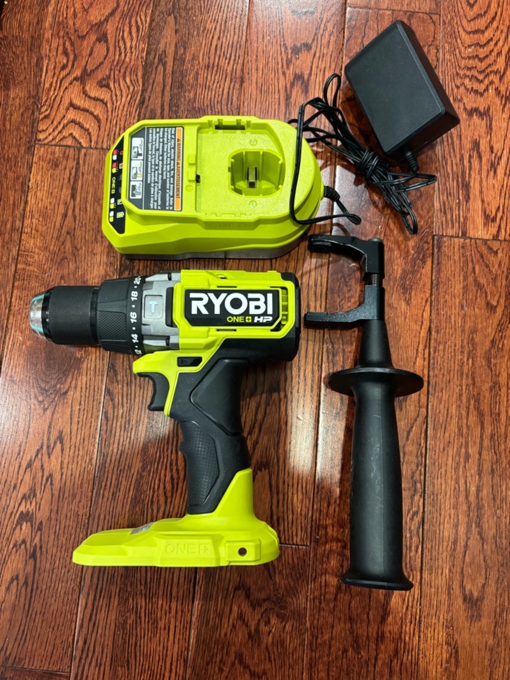 RYOBI ONE+ HP 1/2 Hammer Drill With Handle , Charger and Bag (TOOL ONLY)